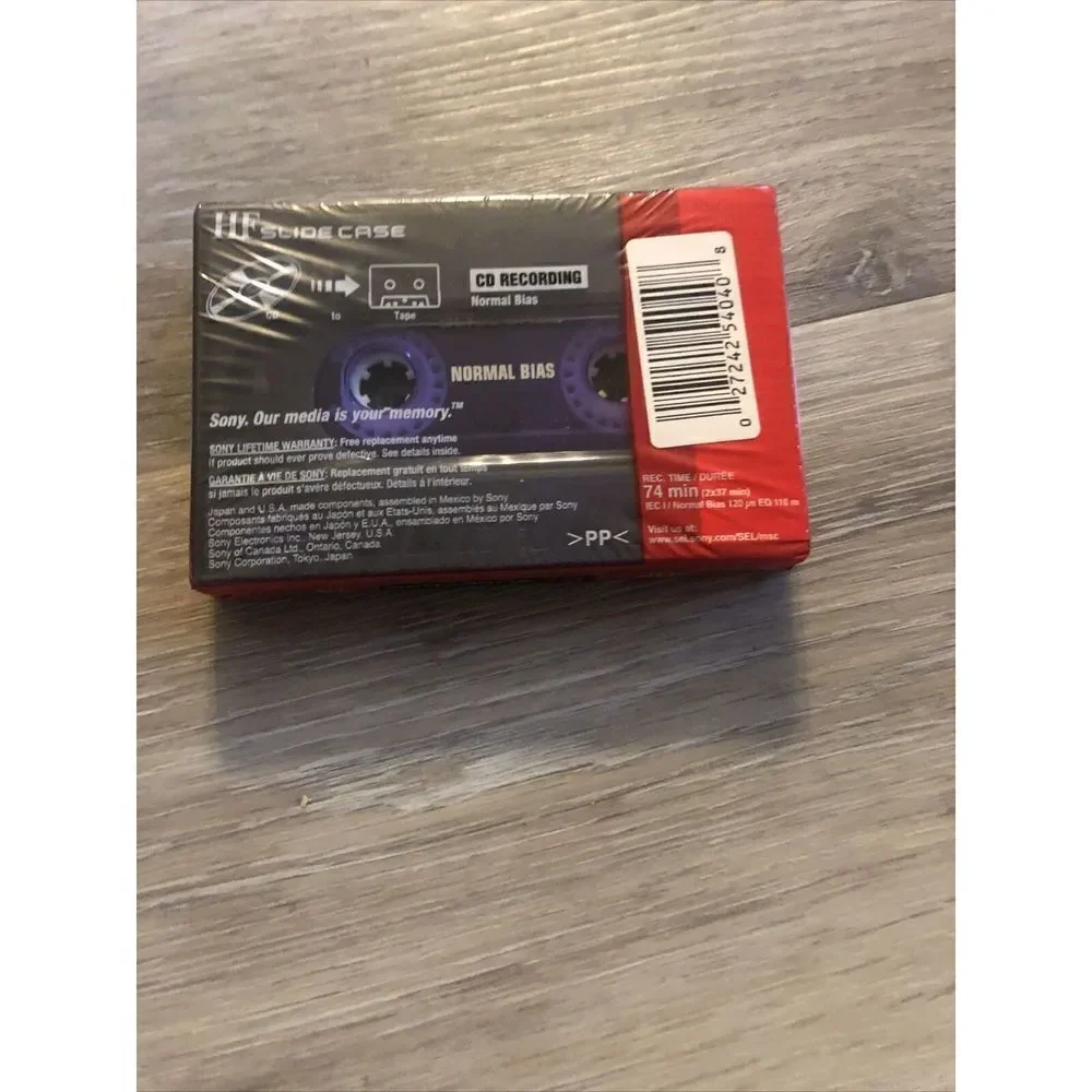 Sony 74 Min. HF High Fidelity CD Recording Normal Bias Cassette.
